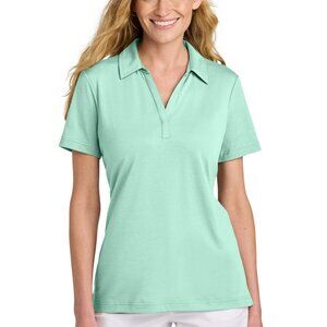 New Travis Mathew Women's M Glenview Mint Green Polo Shirt Style TM1LF071
